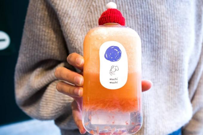 La boisson en plastique d'ODM de GV met 12 onces en bouteille pour le boire de thé de lait de Smoothie 6