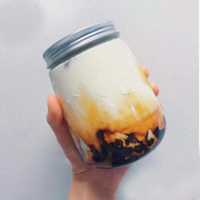 塑料打包瓶大口果汁瓶 d'animal familier de 形一次性 du 网红脏脏茶黑糖奶茶饮料瓶子 U