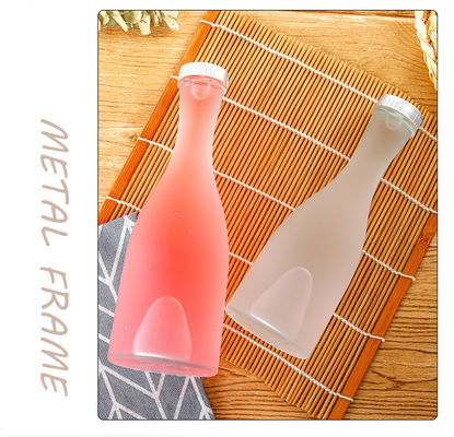 Glass Jar 250ml 375ml 500ml Glass Storage Bottle Fruit Beverage Juice Bottle