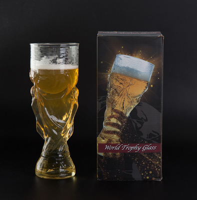 Customization Crystal Glass Cup Sustainable With Football Shape