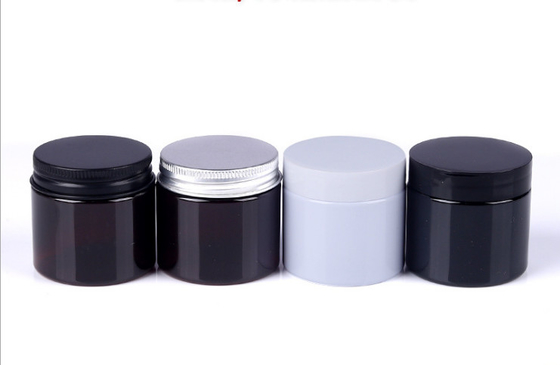 Cosmetic Containers PET Jar Aluminium Lid 0.7oz To 17.6oz For Perfume Lotion