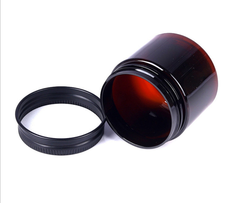 Cosmetic Containers PET Jar Aluminium Lid 0.7oz To 17.6oz For Perfume Lotion