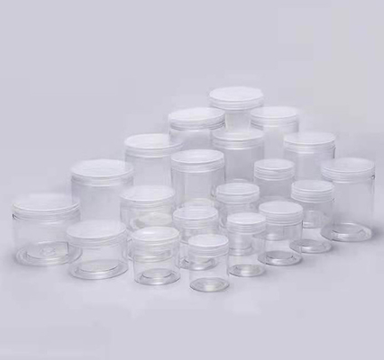 68mm Pet Plastic Storage Jars Peanut Butter 1000pcs Round Plastic Canisters