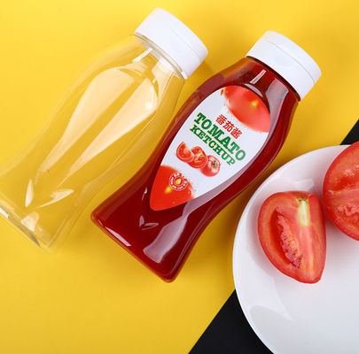 Good price ODM 450ml de bouteilles d'assaisonnement de plastique de ketchup d'espace libre de PETG en ligne