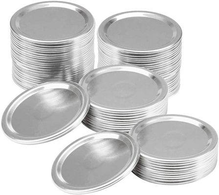 Good price Conteneurs en aluminium réutilisables de cylindre du diamètre 3.38in Mason Glass Mason Jar Lids 86mm en ligne