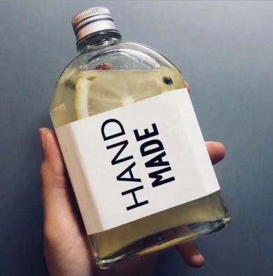 Good price Bouteille 12.3oz 17.7*8.6cm de Beverag Juice Wine Flat Glass Water en ligne