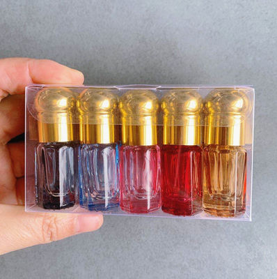 Good price Bouteille en verre octogonale cosmétique des conteneurs 6ml 3ml en verre clair de rouleau en ligne
