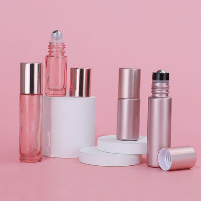 Good price bouteille en verre rose de rouleau d'huile essentielle d'Ampty de conteneurs cosmétiques en verre 10ml en ligne