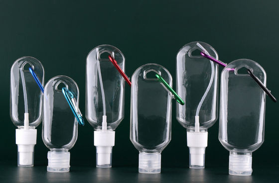 Good price Eco Keychain Spray Bouteilles PET Désinfectant pour les mains portable rechargeable 2,1 oz en ligne