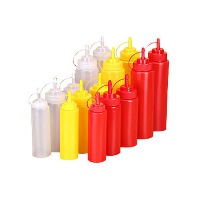 Good price bouteille de assaisonnement en plastique du diamètre 8 once 24oz de 2in pour l'ODM de sauce salade en ligne