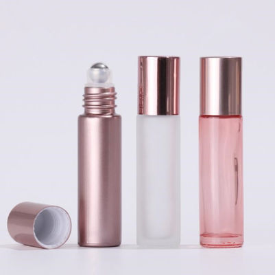 Good price le rouleau cosmétique en verre des conteneurs 5ml Rose Gold Bottles estampage à chaud en ligne