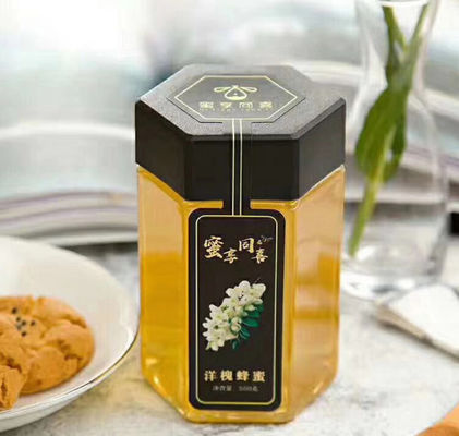 Good price pot en plastique transparent d'animal familier d'hexagone de 180ml 215ml pour la réutilisation d'emballage alimentaire en ligne