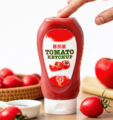 Good price le chocalate chaud de ketchup de la sauce 450g tomate bloquent la bouteille de assaisonnement en plastique de compression de Ketchen de bouteilles en ligne