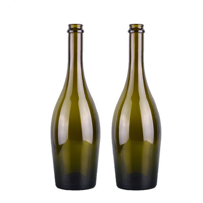 Good price Emballage vert antique vide 750ml de vin de Champagne Shaped Glass Wine Bottle en ligne